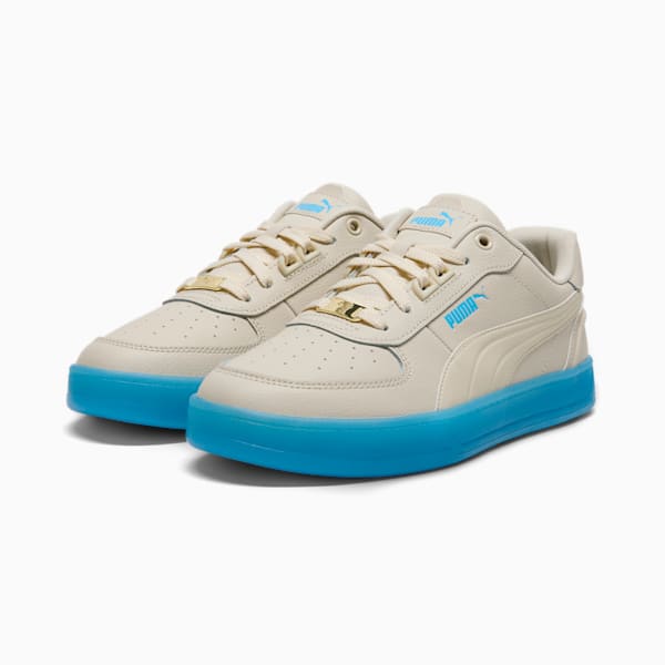 Sneakers PUMA Caven 2.0 Lux Gum Homme, Alpine Snow-Alpine Snow-Team Light Blue, extralarge